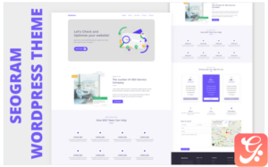 Seogram One Page WordPress Theme