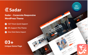 Sadar Corporate & Business WordPress Theme
