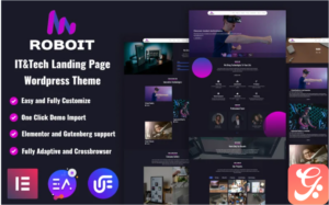 ROBOit - Multipurpose IT and Technologies Landing Page WordPress Theme