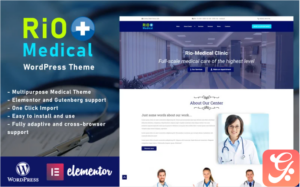 Rio-Medical - Medical Center Landing Page WordPress Theme