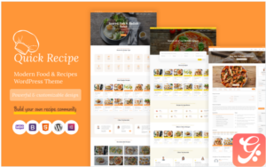 Quick Recipe - Food & Recipe WordPress Theme