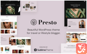 Presto Theme A Fully Responsive Feminine WordPress Themes and Templates