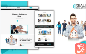 Powar-Realis Real Estate Agency Landing Page WordPress Theme
