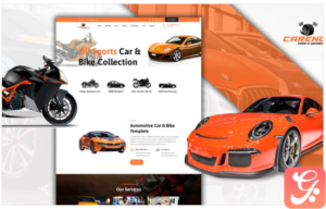 Powar-Carency Car And Automobile Showroom One Page WordPress Theme