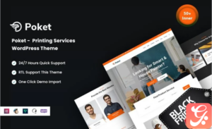 Poket - Printing Services WordPress Theme