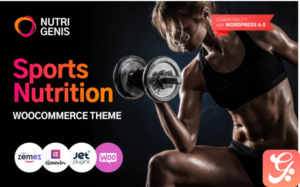 Nutrigenis - Sports Nutrition WordPress Theme