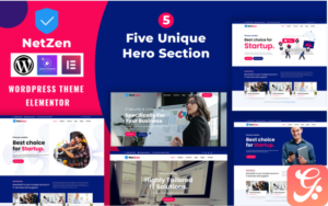 Netzen - Consulting, IT, Business WordPress Elementor Theme