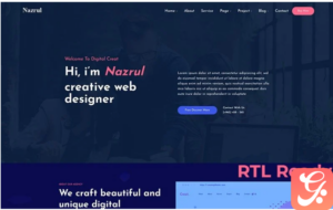 Nazrul - Personal Responsive WordPress Theme