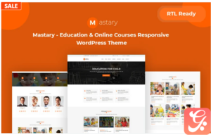 Mastary - Online Courses, LMS & Education Responsive WordPress Theme
