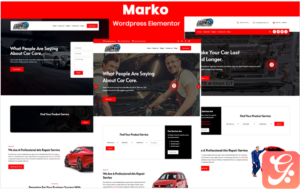 Marko car wash and mechanic service WordPress Theme