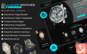 Luxury Watches Selling Store Elementor Woocommerce Theme