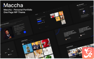 Maccha - One Page Personal Portfolio WordPress Theme