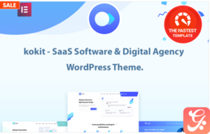 kokit - SaaS Software & Digital Agency WordPress Theme