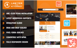 Lawyer and Attorney WordPress Theme