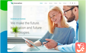 Innovation Rival Business Corporate WordPress theme