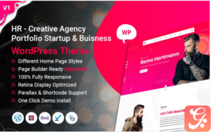 HR - Creative Agency Portfolio Startup Business WordPress Theme