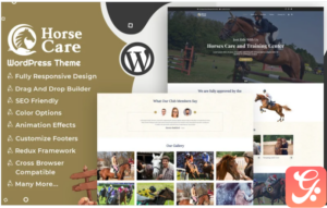 Horses Care - Horse Club and Stables WordPress theme