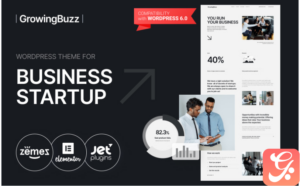 GrowingBuzz - Startup Business Company WordPress Theme