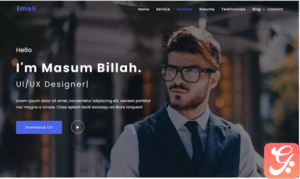 Emeli - Personal Resume and Portfolio WordPress Theme