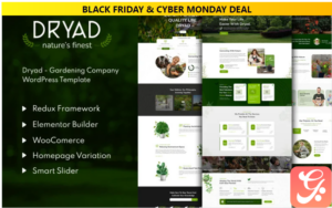 Dryad - Gardening Company WordPress Theme