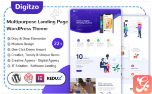 Digitzo - Multipurpose Landing Page WordPress Theme