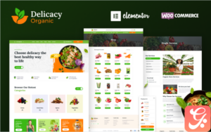 Delicacy - Organic & Food Store Elementor WordPress Theme