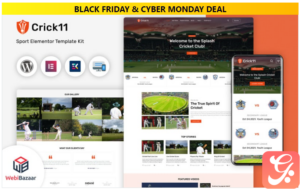 Crick11 - Sports Clubs & Events WordPress Elementor Theme