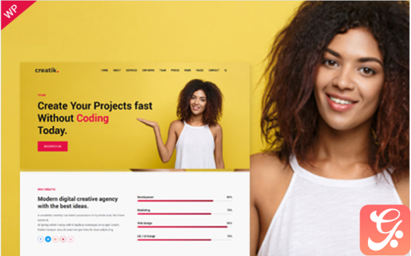 Creatik - Responsive Multipurpose WordPress Theme