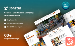 Conster - Construction Company WordPress Theme