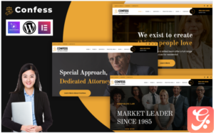 Confess - Lawyer Attorney and Law Firm WordPress Elementor Theme