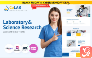CoLab - Laboratory & Science Research WordPress Theme