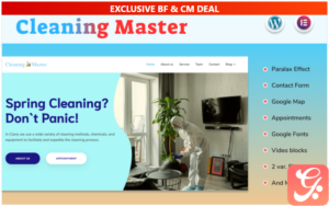 Cleaning Master - Website With Blog Elementor Wordpress Theme