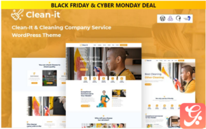 Cleanit Cleaning Company Service Responsive WordPress Theme