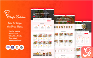 Chef's Cuisine - Responsive Recipe WordPress Theme