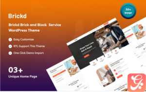 Brickd - Brick, Wood and Block Service WordPress Theme