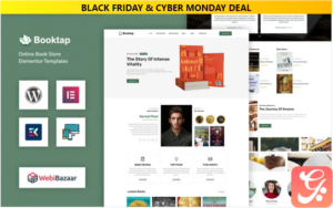 Booktap - Publishing House & Book Store WordPress theme