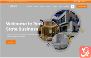 Hayy - Real State Landing Page Template