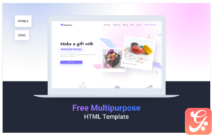 HappyBox — Free Multipurpose Colorful HTML5 CSS3 Landing Page Template