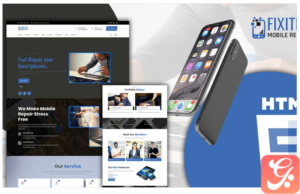 Fixitex Mobile And Electronic Repair Landing Page Template