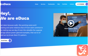 eDuca - Course Landing page