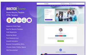 Doctcv - Doctor Resume, Portfolio HTML Template