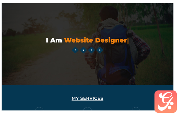Crokgo is a Personal Portfolio One Page Template