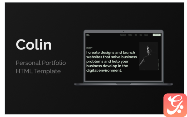 Colin - Personal Landing Page Template