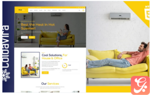 Coldavira Air Conditioning & Heating Landing Page Template