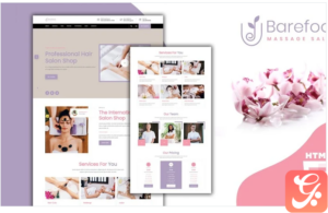 Barefoot Massage Salon Landing Page Template