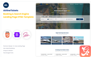 Airline Tickets - Airline Ticket Booking & Search Engine Landing Page