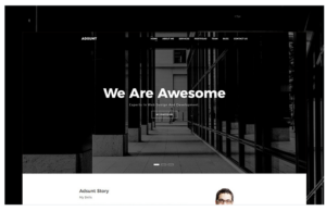 Adsunt - One Page Portfolio Landing Page Template