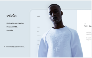 Viola | Personal, Portfolio Landing Page Template