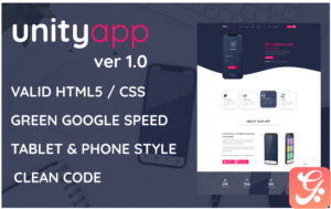 Unityapp - Software App Landing Page
