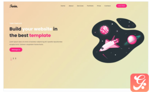 Twin - Landing HTML Template Solution